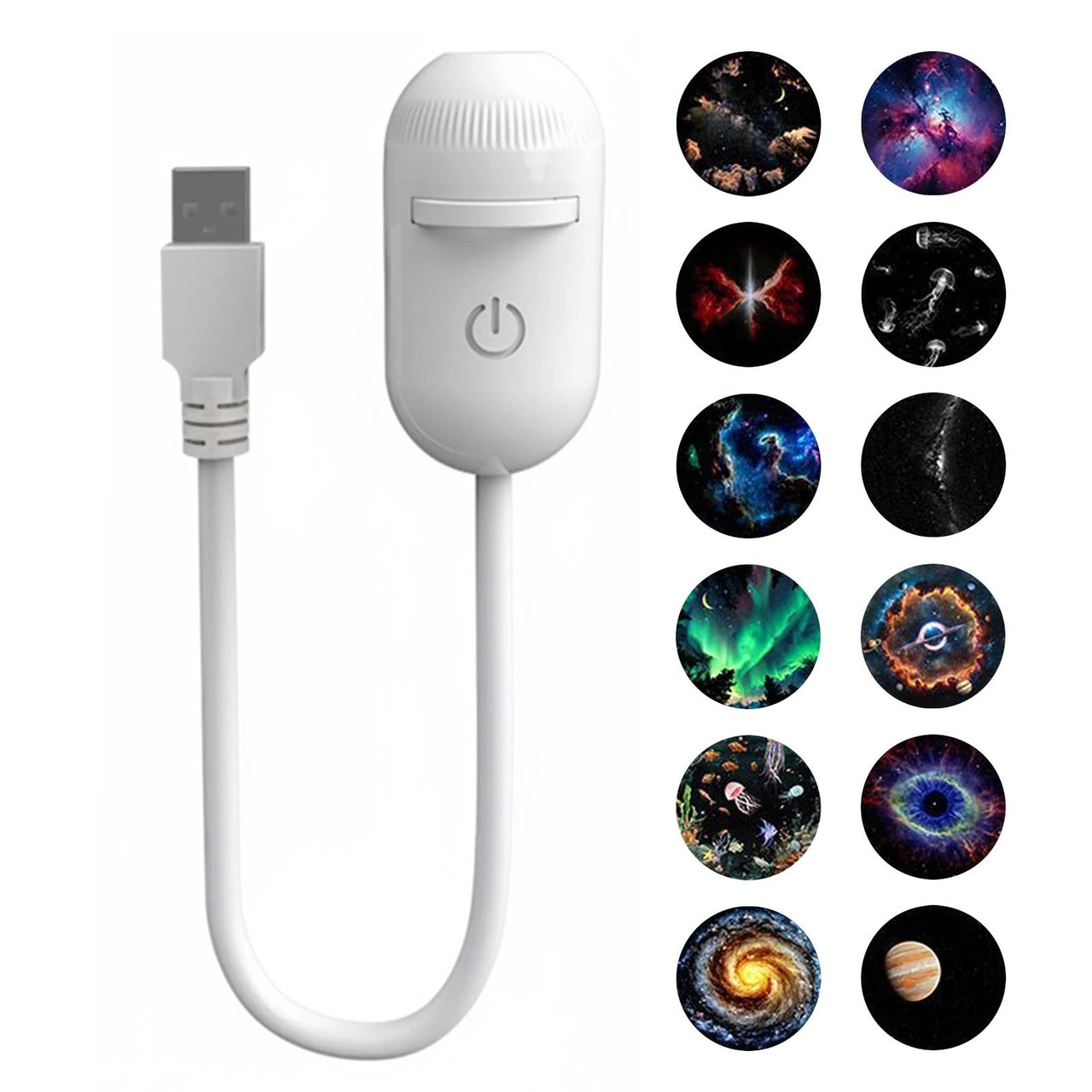 2-in-1 Mini Galaxy Star Projector