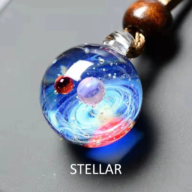 Cosmic Handmade Galaxy Glass Pendant (21 Designs)
