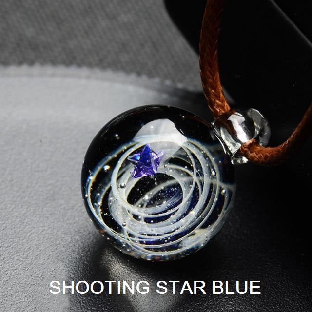 Cosmic Handmade Galaxy Glass Pendant (21 Designs)
