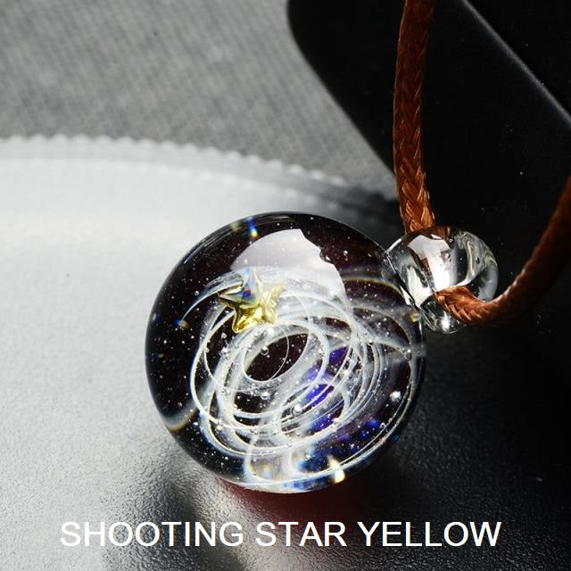 Cosmic Handmade Galaxy Glass Pendant (21 Designs)