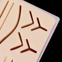 Thumbnail for Silicone Human Skin Model Suture Practice Pad Surgical Training Practice Tool