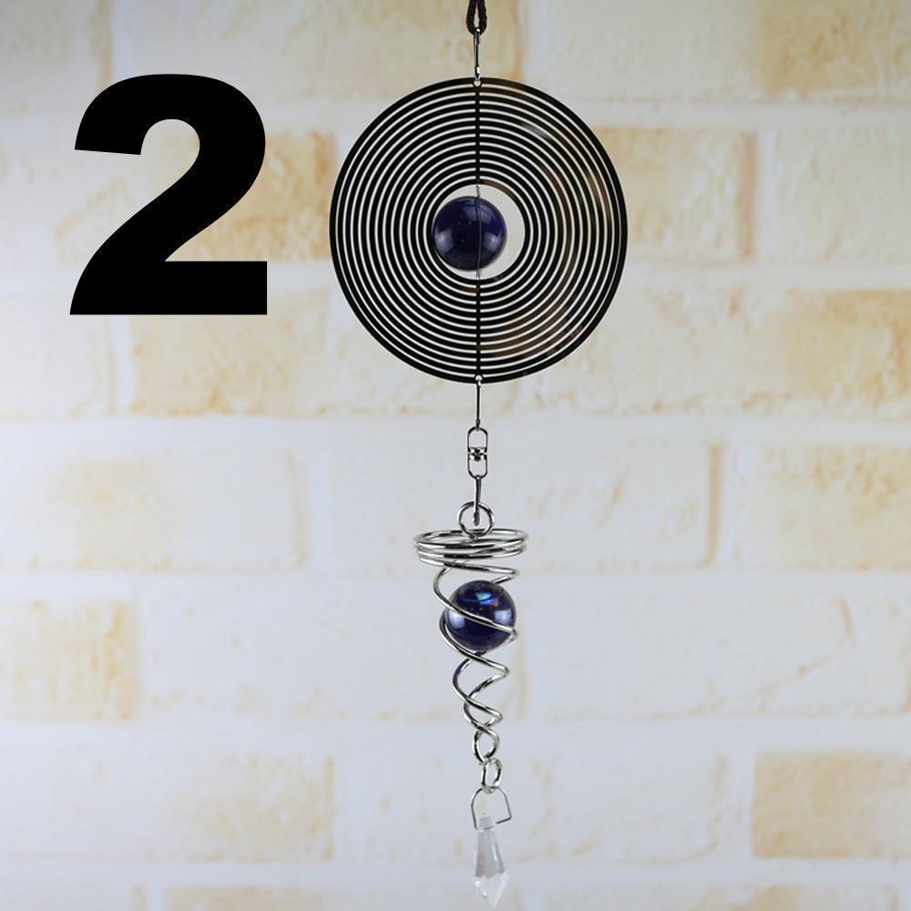 Spiral Wind Spinner with Crystal Ball