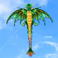 Thumbnail for Green Dinosaur long tail kite