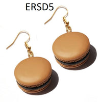 Thumbnail for Handmade Resin Cookies Macaron Cake Food Donuts Drop Earring For Women
