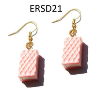 Thumbnail for Handmade Resin Cookies Macaron Cake Food Donuts Drop Earring For Women