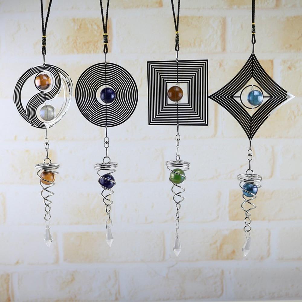 Spiral Wind Spinner with Crystal Ball