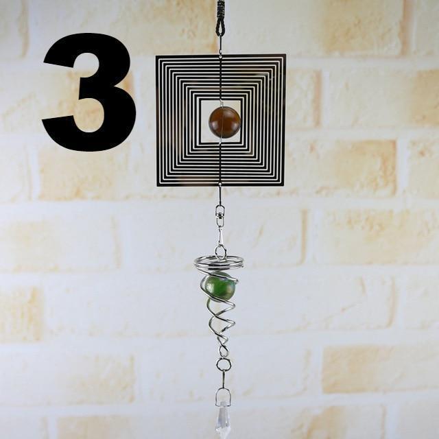 Spiral Wind Spinner with Crystal Ball